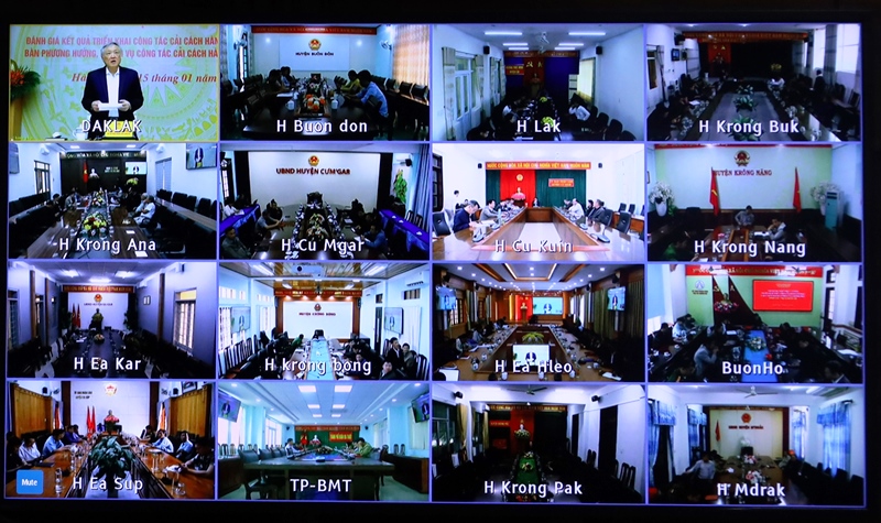 Hội nghị trực tuyến toàn quốc đánh giá kết quả công tác cải cách hành chính năm 2024